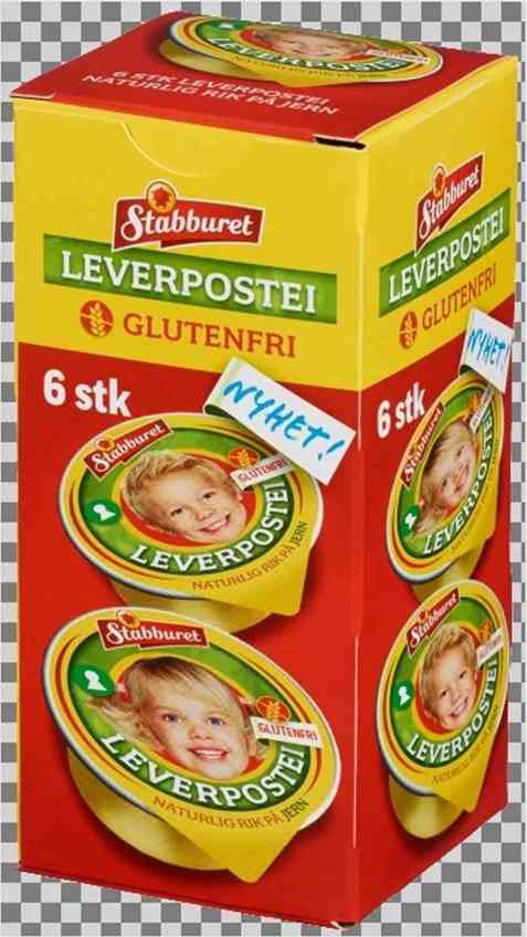 Bilde av Stabburet Leverpostei glutenfri porsjon.