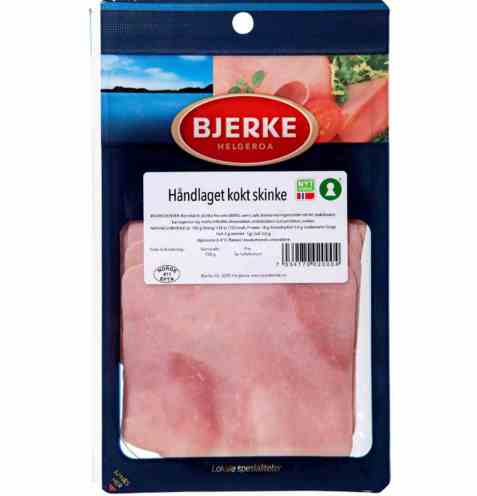 Bilde av Bjerke Kokt skinke håndlaget skåret.