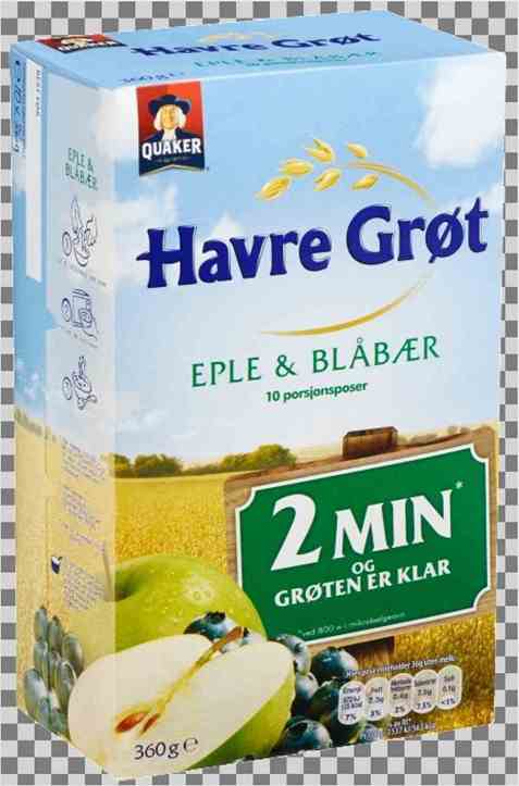 Bilde av Quaker Havregrøt med blåbær & eple.