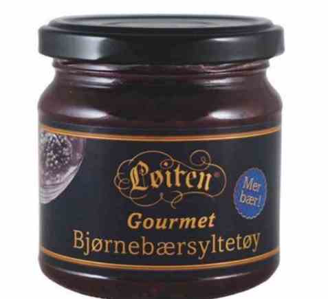 Bilde av Løiten Bjørnebærsyltetøy Gourmet.