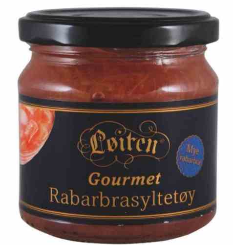 Bilde av Løiten Rabarbrasyltetøy Gourmet.