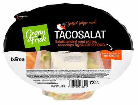 Bilde av Grønn og frisk tacosalat.