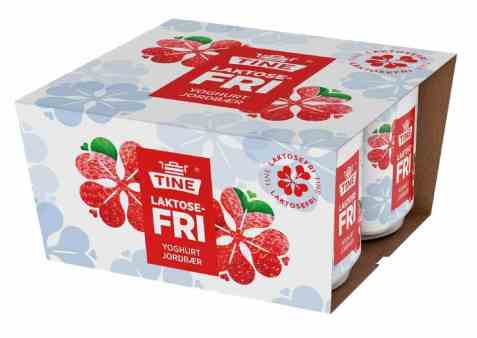 Bilde av Tine Yoghurt Laktosefri Jordbær.