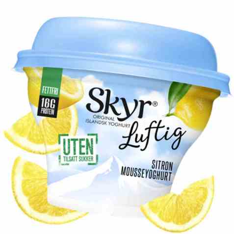 Bilde av Q skyr Luftig sitron.