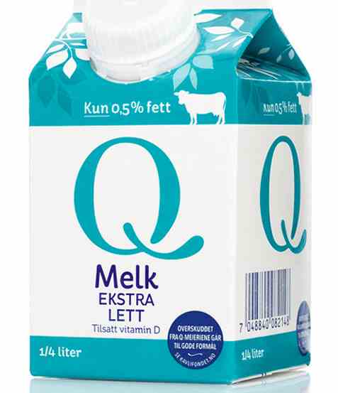 Bilde av Q Melk Lett 0,5 prosent 0,25 l.