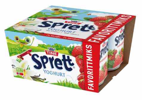 Bilde av Tine sprett yoghurt favorittmiks.