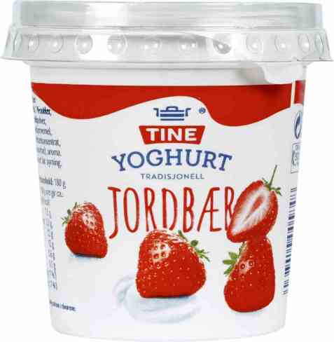 Bilde av Tine Yoghurt Jordbær 180 gr.