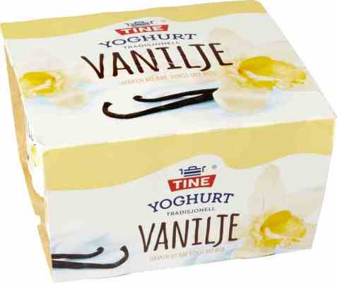 Bilde av Tine Yoghurt vanilje 4x150 gr.