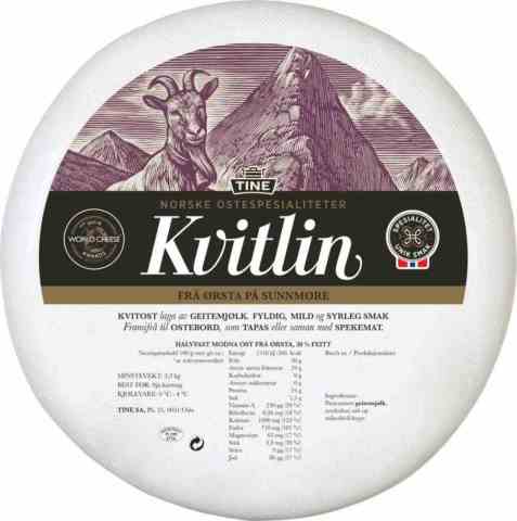 Bilde av Tine Kvitlin Kvit Geitost 4 kg.