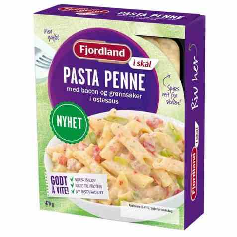 Bilde av Fjordland Pasta penne m/bacon og grønnsaker.