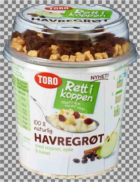 Bilde av Toro Rett i koppen Havregrøt m/rosiner, eple & kanel porsjon.
