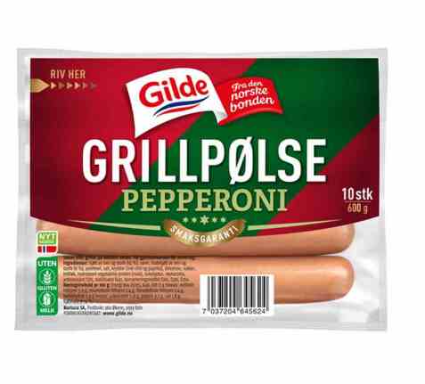 Bilde av Gilde grillpølse pepperoni.