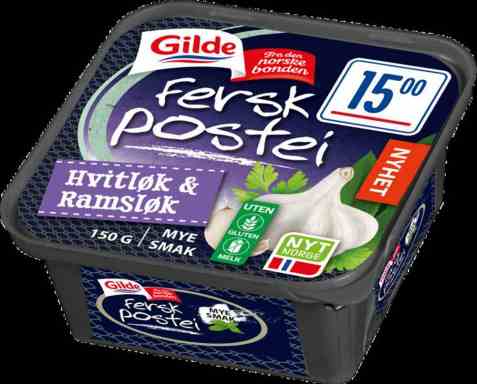 Bilde av Gilde Fersk leverpostei hvitløk og ramsløk.
