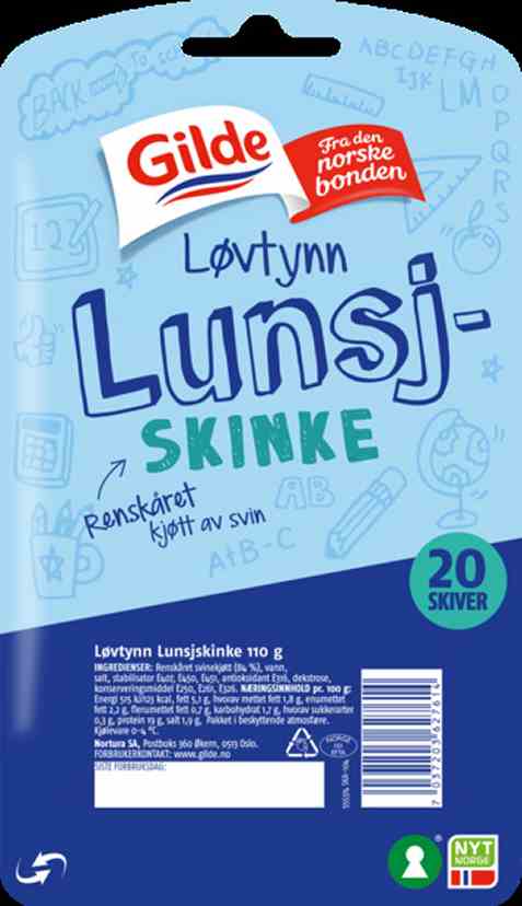 Bilde av Gilde Løvtynn Lunsjskinke 110g.