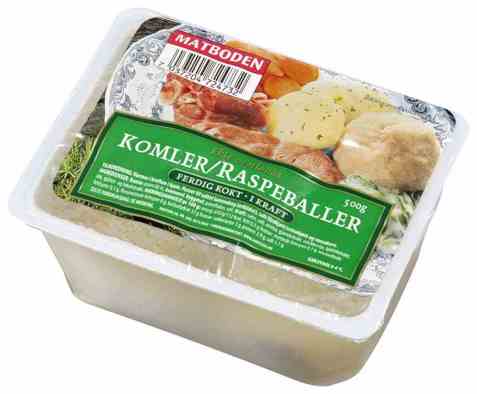 Bilde av Matboden ferdige Komler/Raspeballer.