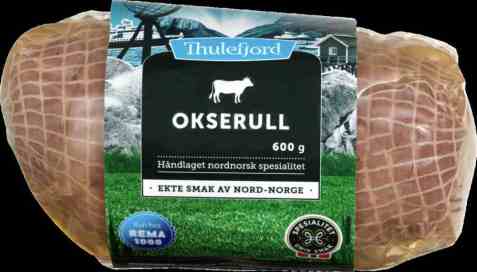 Bilde av Thulefjord Kokt Okserull 600 gr.