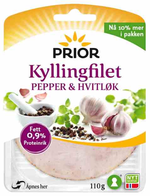 Bilde av Prior kyllingfilet pepper og hvitløk.