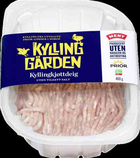 Bilde av Prior kyllingkjøttdeig kyllinggården uten tilsatt salt.
