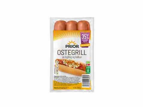 Bilde av Prior Ostegrill Kylling og kalkun 480 gr.