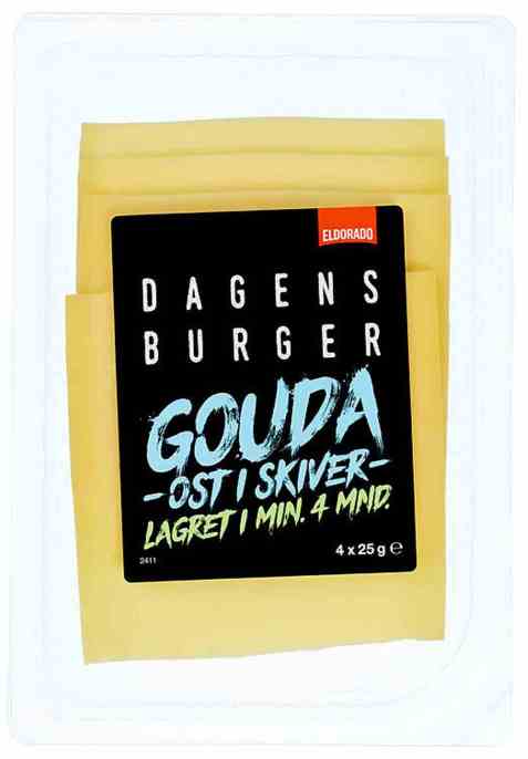 Bilde av Eldorado gouda lagret ost i skiver.