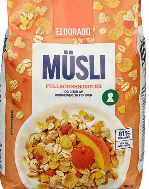 Bilde av Eldorado musli fullkornshjerter.