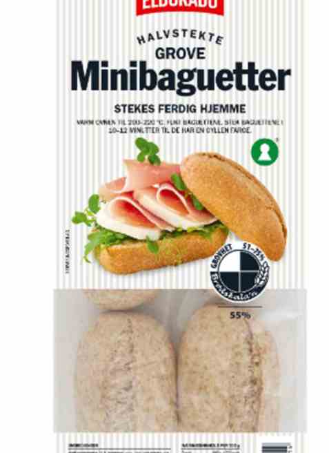 Bilde av Eldorado minibaguetter grove halvstekte.