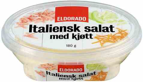Bilde av Eldorado italiensk salat med kjøtt.