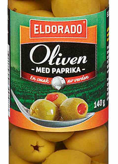 Bilde av Eldorado oliven med paprika.