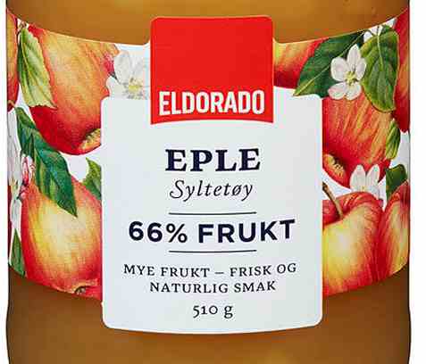 Bilde av Eldorado eplesyltetøy.