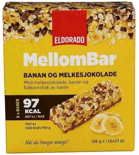 Bilde av Eldorado mellombar banan og melkesjokolade.