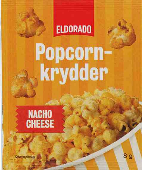 Bilde av Eldorado popcornkrydder nacho cheese.