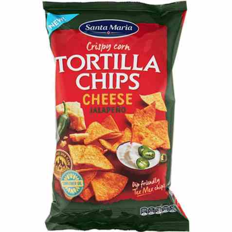 Bilde av Santa maria Tortilla Chips Cheese & Jalapeño.
