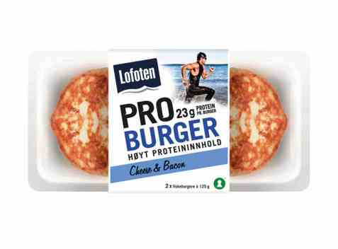 Bilde av Lofoten PROburger Cheese & Bacon.