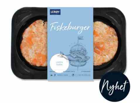 Bilde av Lerøy fiskeburger laks og torsk.