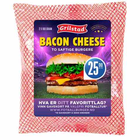 Bilde av Grilstad bacon cheese.