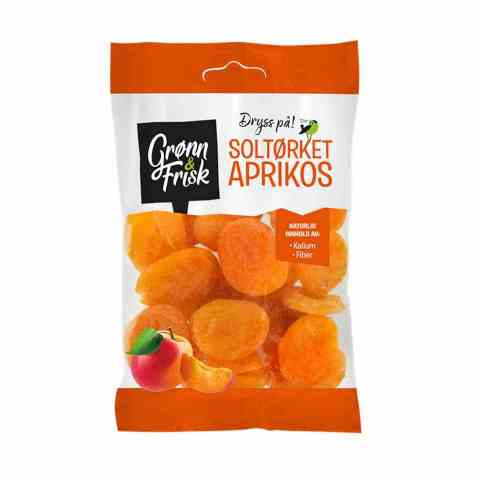 Bilde av Grønn og frisk soltørket aprikos.