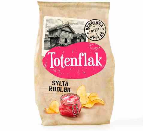 Bilde av Totenflak Sylta rødløk.