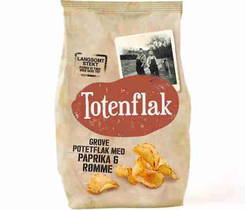 Bilde av Totenflak med paprika og rømme.