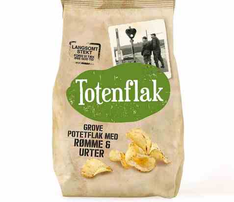 Bilde av Totenflak med rømme og urter.