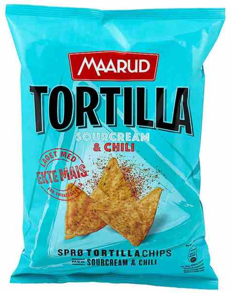 Bilde av Maarud Tortillachips sourcream and chili.
