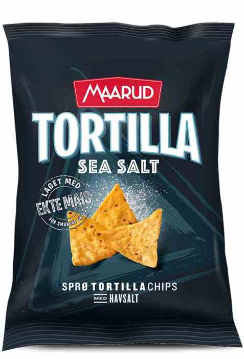 Bilde av Maarud Tortillachips sea salt.