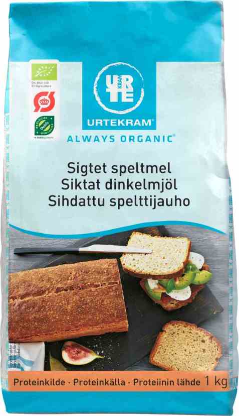 Bilde av Urtekram siktet speltmel.