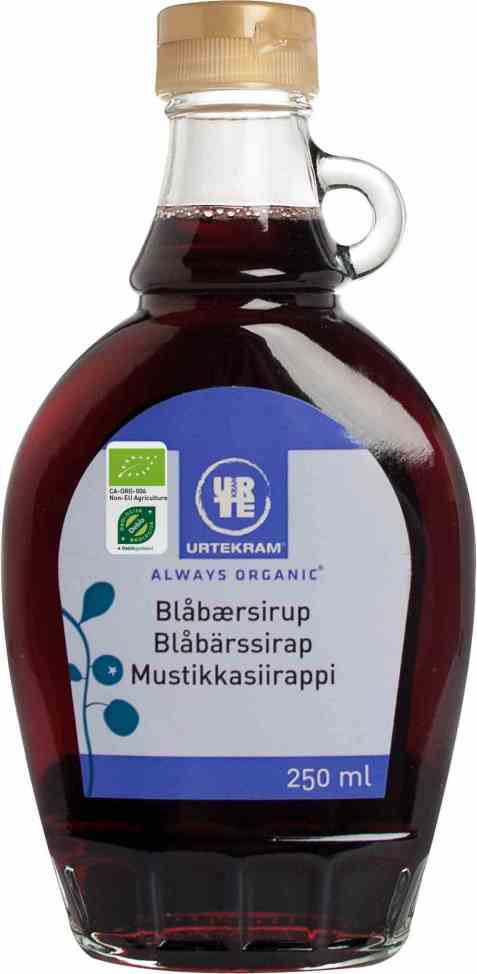 Bilde av Urtekram blåbærsirup.
