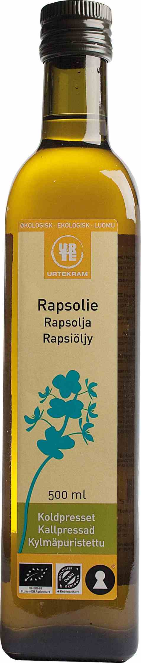 Bilde av Urtekram rapsolje 500 ml.