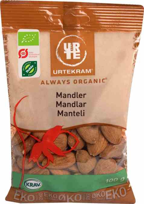 Bilde av Urtekram mandler. Bilde av Urtekram mandler.