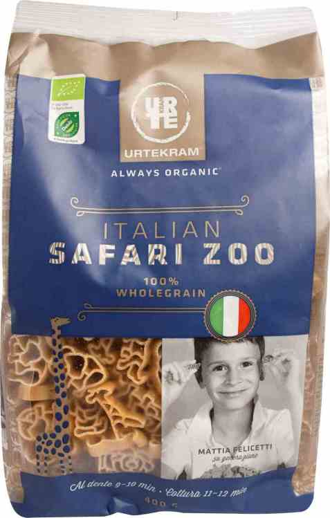 Bilde av Urtekram pasta safari zoo.