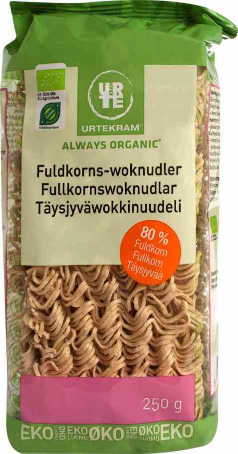 Bilde av Urtekram wok nudler fullkorn.