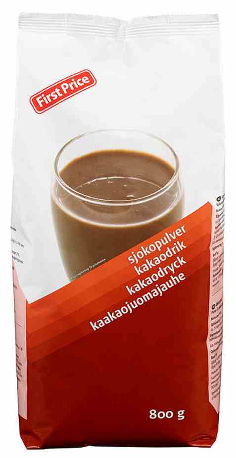 Bilde av First Price sjokoladepulver.