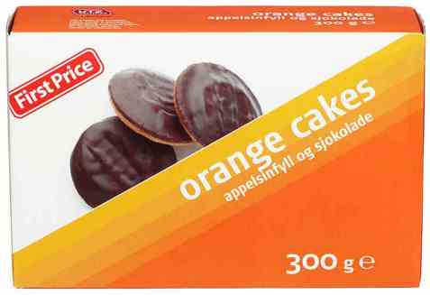 Bilde av First price orange cakes.