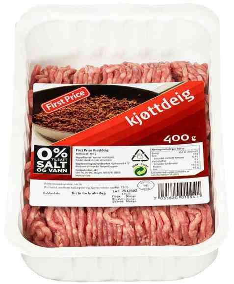 Bilde av First Price kjøttdeig.